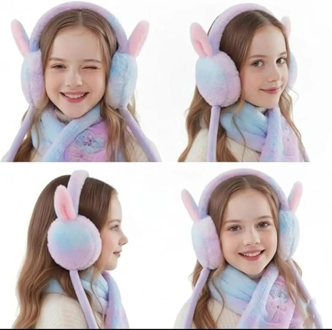 Soft Plush Bunny Ear Warmers